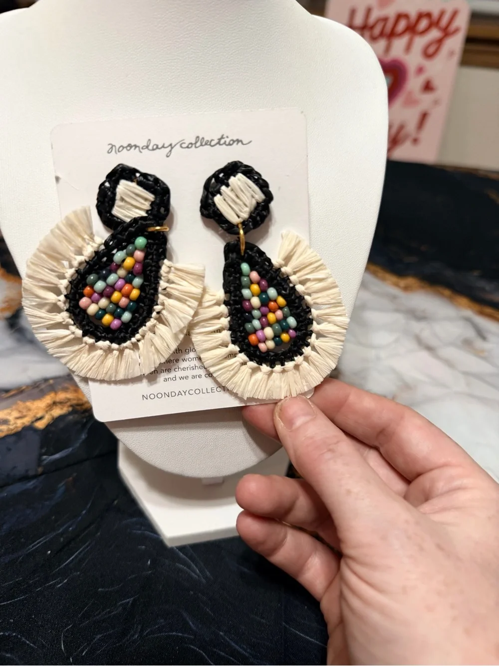 Noonday Collection Gulal earrings NWT!